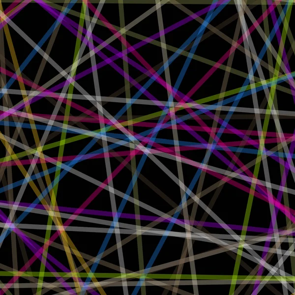 Abstrata Arte Linhas Coloridas Distribuição Aleatória Computacional Arte Gerativa Sobre — Vetor de Stock