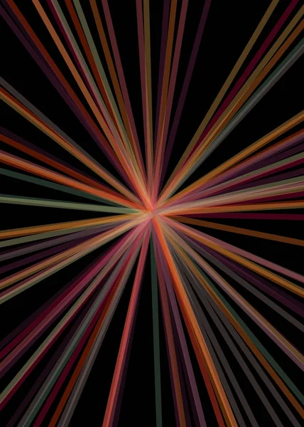 Artă Abstractă Linii Colorate Distribuție Aleatorie Computational Generative Art Fundal — Vector de stoc
