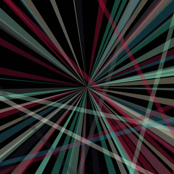 Abstrakcyjna Sztuka Kolorowe Linie Losowa Dystrybucja Computational Generative Art Czarnym — Wektor stockowy