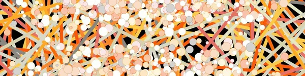 Arte Abstrata Linhas Coloridas Pontos Distribuição Aleatória Arte Gerativa Computacional —  Vetores de Stock