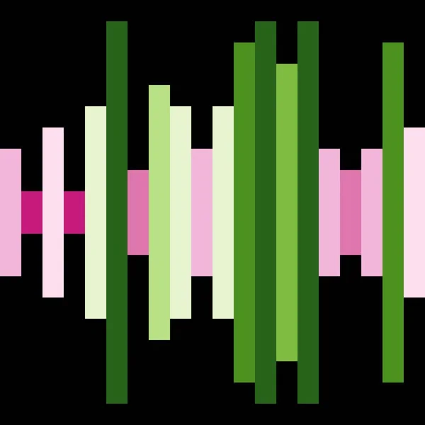 Bunte Zahl Datenvisualisierung Kunst Computergestützte Generative Illustration — Stockvektor