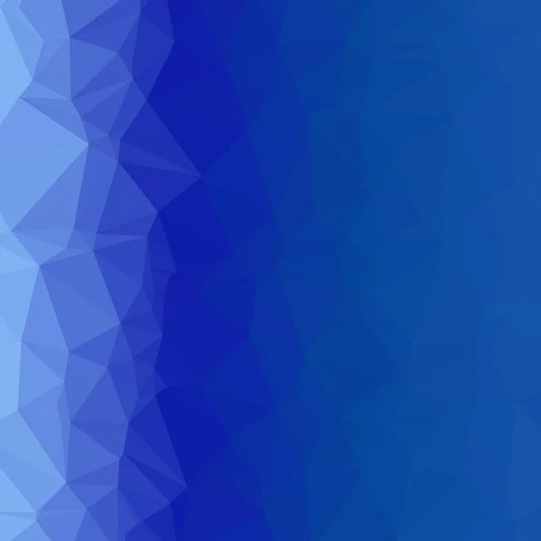 Astratto Blu Trianglify Arte Generativa Sfondo Illustrazione — Vettoriale Stock