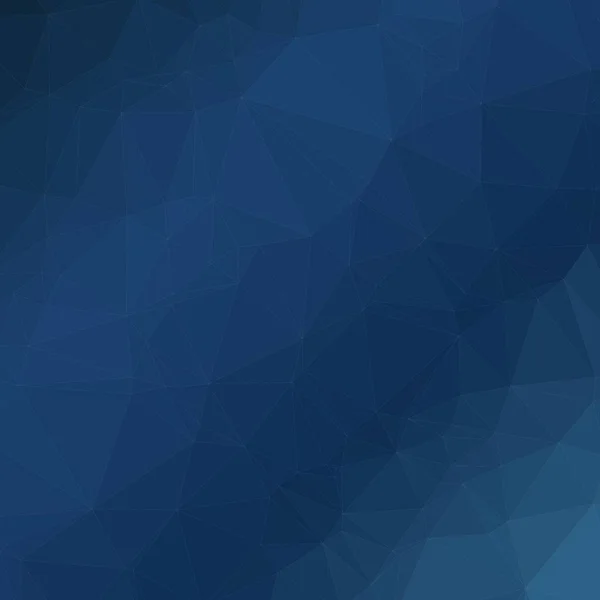 Abstrato Azul Trianglify Generative Arte Fundo Ilustração — Vetor de Stock