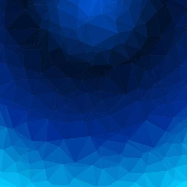 Abstrakt Blå Trianglify Generativ Konst Bakgrund Illustration — Stock vektor