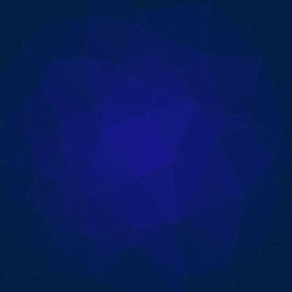 Abstracto Azul Trianglify Arte Generativo Fondo Ilustración — Vector de stock