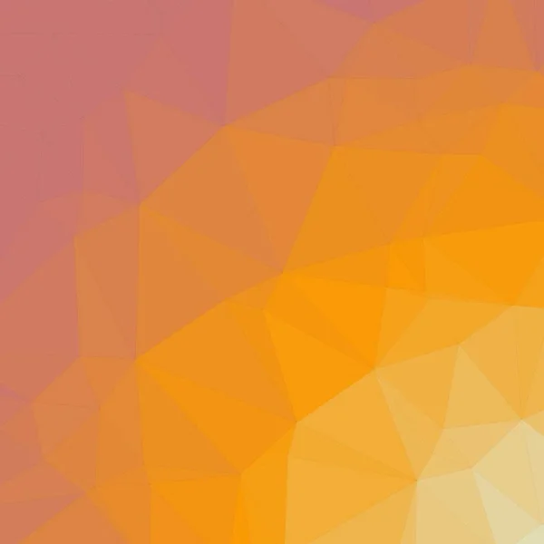 Abstrait Orange Trianglify Art Génératif Fond Illustration — Image vectorielle