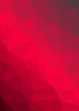 soyut kırmızı, üretken sanat arkaplan illüstrasyonunu üçgene al 