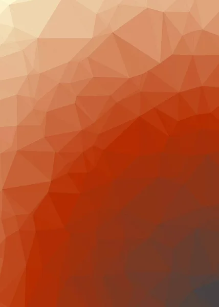 Abstract Oranje Trianglify Generatieve Kunst Achtergrond Illustratie — Stockvector