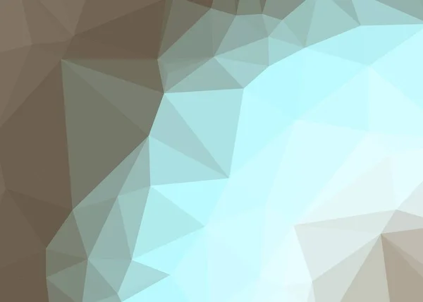 Abstrait Bleu Trianglify Art Génératif Fond Illustration — Image vectorielle