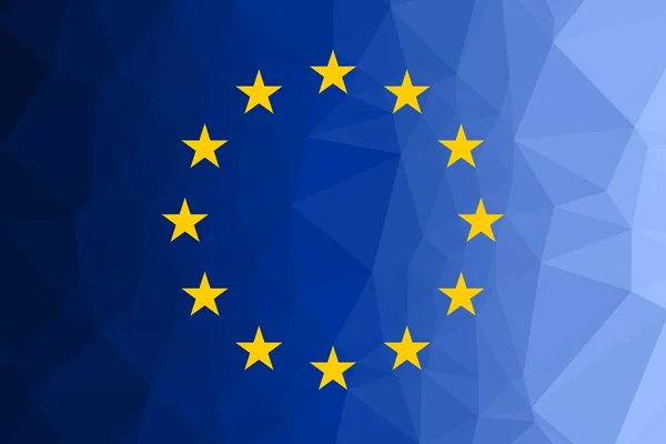 European Union Flag Vector Illustration — 图库矢量图片