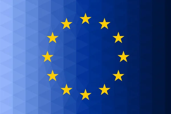欧州連合旗ベクトルイラスト — ストックベクタ
