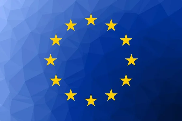União Europeia Bandeira Ilustração Vetorial —  Vetores de Stock