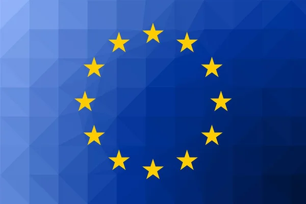 União Europeia Bandeira Ilustração Vetorial —  Vetores de Stock