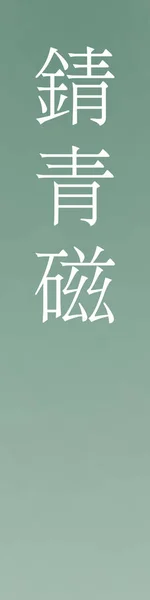 Sabiseiji Kanji Japonais Nom Couleur Sur Fond Coloré — Image vectorielle