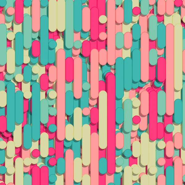 Lignes Abstraites Colorées Pluie Art Génératif Fond Illustration — Image vectorielle