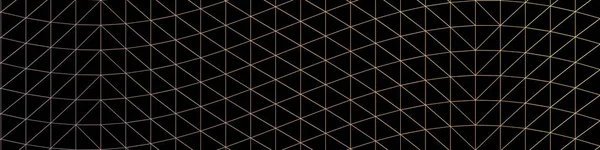 Negro Abstracto Trianglify Arte Generativo Fondo Ilustración — Vector de stock