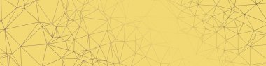 Sarı soyut üretici sanat arkaplan illüstrasyonunu üçgene al 