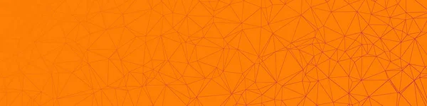 Orange Abstrakt Trianglifizieren Generative Kunst Hintergrund Illustration — Stockvektor