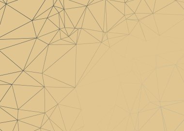 Sarı soyut üretici sanat arkaplan illüstrasyonunu üçgene al 