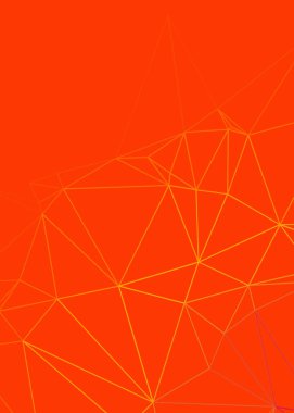 turuncu soyut üretici sanat arkaplan illüstrasyonunu üçgene alır 