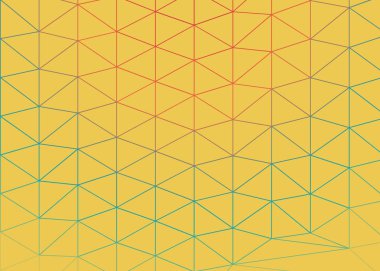 Sarı soyut üretici sanat arkaplan illüstrasyonunu üçgene al 