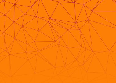 turuncu soyut üretici sanat arkaplan illüstrasyonunu üçgene alır 
