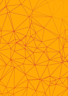 turuncu soyut üretici sanat arkaplan illüstrasyonunu üçgene alır 