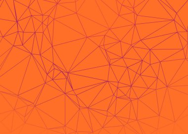 turuncu soyut üretici sanat arkaplan illüstrasyonunu üçgene alır 