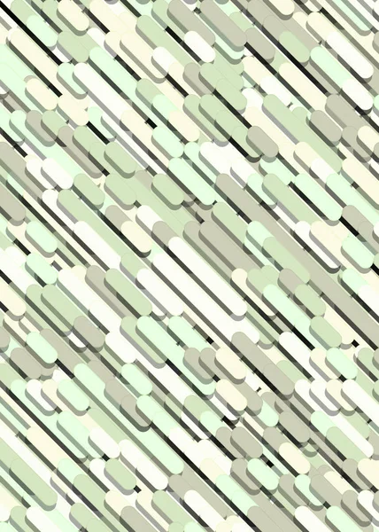 緑と白の抽象的な線雨の生成アートの背景イラスト — ストックベクタ