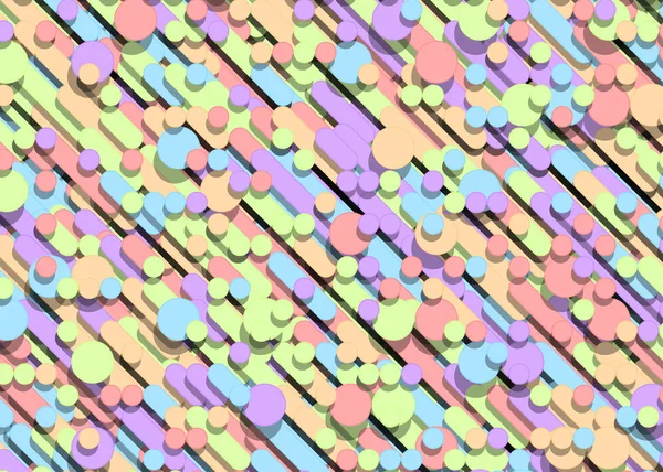 Πολύχρωμες Αφηρημένες Γραμμές Βροχή Παραγωγική Τέχνη Φόντο Εικονογράφηση — Διανυσματικό Αρχείο