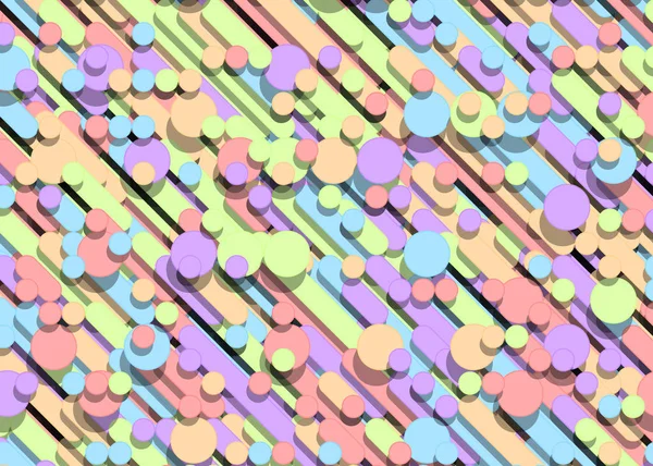 カラフルな抽象線雨の生成アートの背景イラスト — ストックベクタ