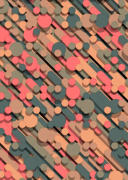 カラフルな抽象線雨の生成アートの背景イラスト — ストックベクタ