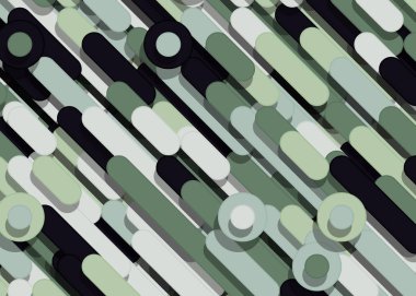 yeşil soyut çizgiler yağmur üretken sanat arkaplan illüstrasyonu 