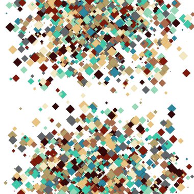 Beyaz arkaplanda soyut sanat rengarenk dağıtılmış noktalar 