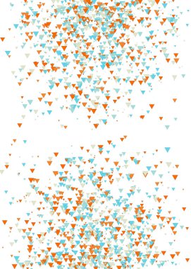 Beyaz arkaplanda soyut sanat rengarenk dağıtılmış noktalar 