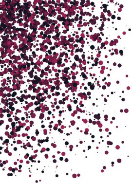 Beyaz arkaplanda soyut sanat rengarenk dağıtılmış noktalar 