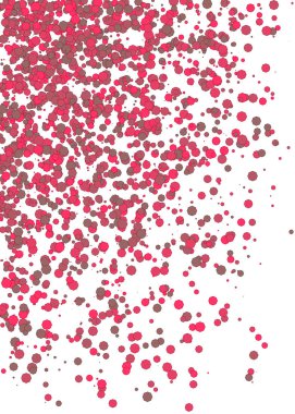 Beyaz arkaplanda soyut sanat rengarenk dağıtılmış noktalar 