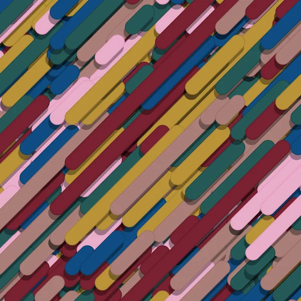 多彩的抽象线条雨水生成艺术背景图解 — 图库矢量图片