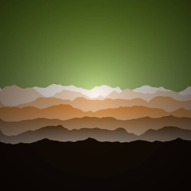 Renkli dağlar manzara üretken sanat arkaplan çizimi