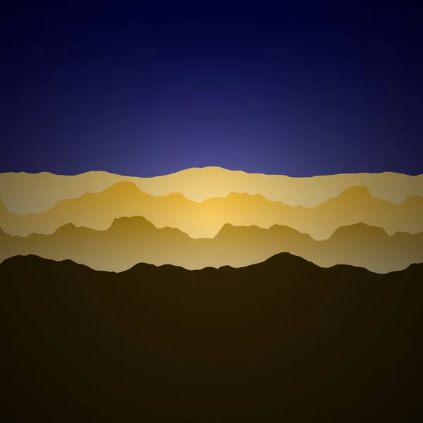 Σκούρο Και Μοβ Βουνά Τοπίο Παραγωγική Τέχνη Φόντο Εικονογράφηση — Διανυσματικό Αρχείο