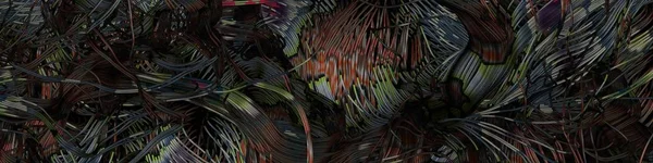 Arte Abstracto Líneas Coloridas Distribución Aleatoria Arte Generativo Computacional Sobre — Foto de Stock