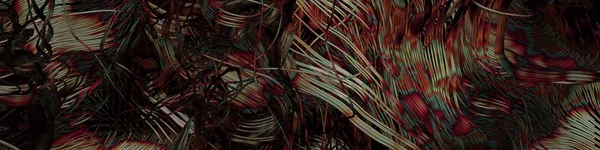 soyut sanat rengarenk çizgileri siyah arkaplan üzerinde rastgele dağıtım Hesaplamalı Üretim Sanatı  