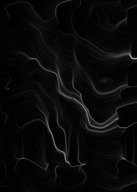 siyah ve beyaz üretken sanat dalgalı rastgele ses çizimleri illüstrasyon 