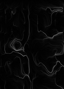 siyah ve beyaz üretken sanat dalgalı rastgele ses çizimleri illüstrasyon 