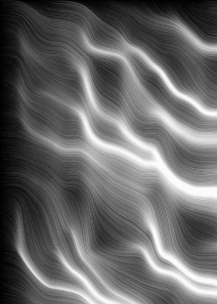 Ασπρόμαυρη Εκθετική Τέχνη Κυματιστή Τυχαία Σχέδια Θορύβου Εικονογράφηση — Φωτογραφία Αρχείου