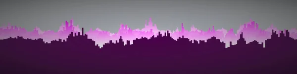 Colorful City Landscape Generative Art Background Illustration — ストックベクタ