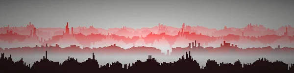 Colorful City Landscape Generative Art Background Illustration — ストックベクタ