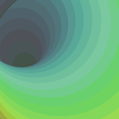 yeşil girdap solucan deliği girdabı bükümlü üretken sanat arkaplan illüstrasyonu 