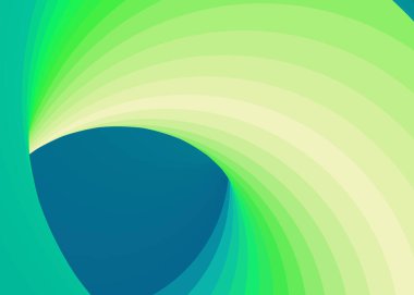 yeşil ve mavi girdap solucan deliği girdabı bükümlü üretken sanat arkaplanı çizimi   