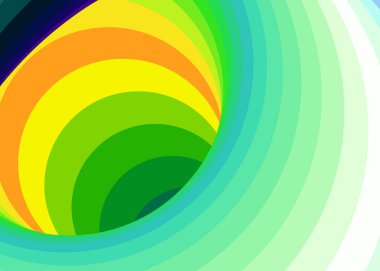 Renkli girdap solucan deliği girdabı bükümlü üretken sanat arkaplanı çizimi 